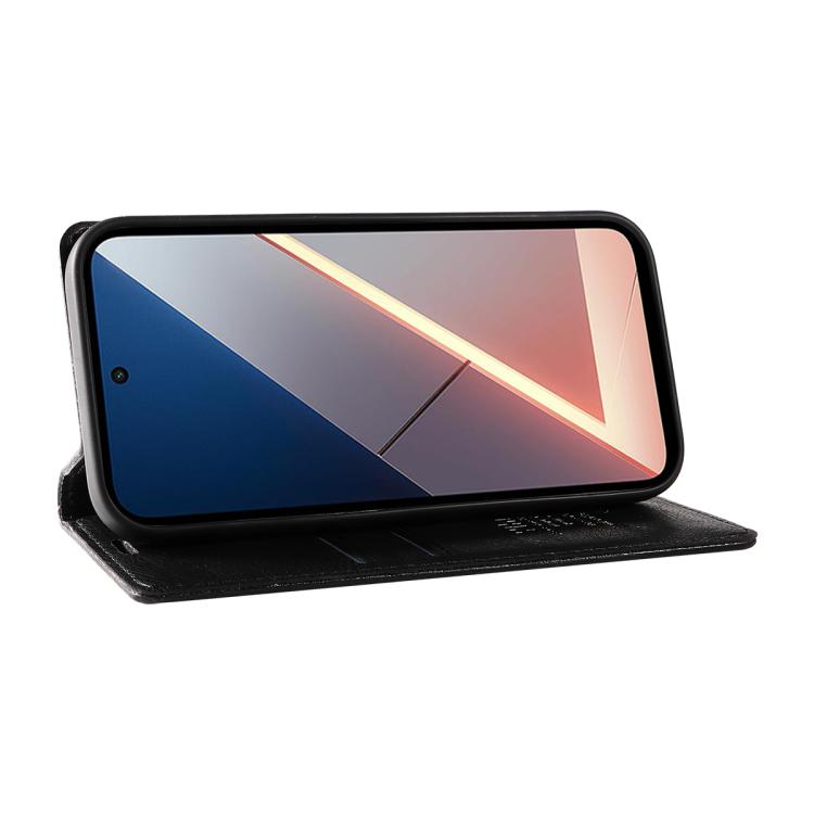 For Xiaomi POCO M7 4G 169mm YIKATU YK-006 Litchi Texture Ultra-thin Strong Magnet Leather Phone Case