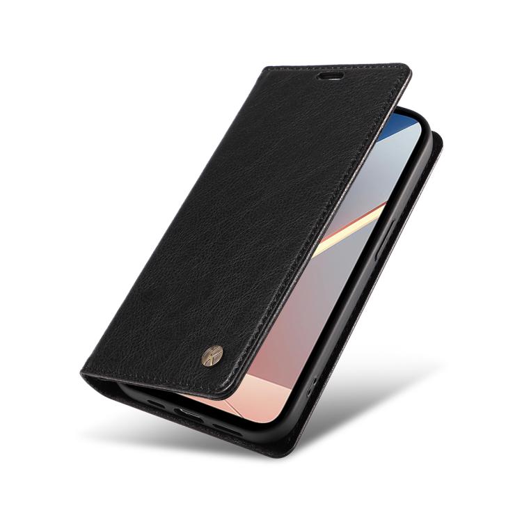 For Xiaomi POCO M7 4G 169mm YIKATU YK-006 Litchi Texture Ultra-thin Strong Magnet Leather Phone Case