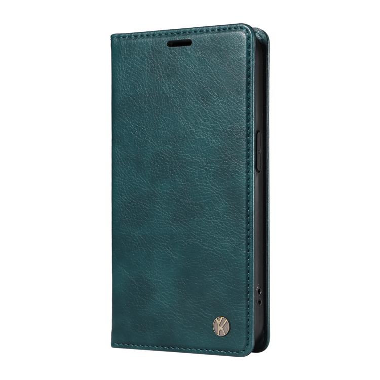 For Xiaomi POCO M7 4G 169mm YIKATU YK-006 Litchi Texture Ultra-thin Strong Magnet Leather Phone Case