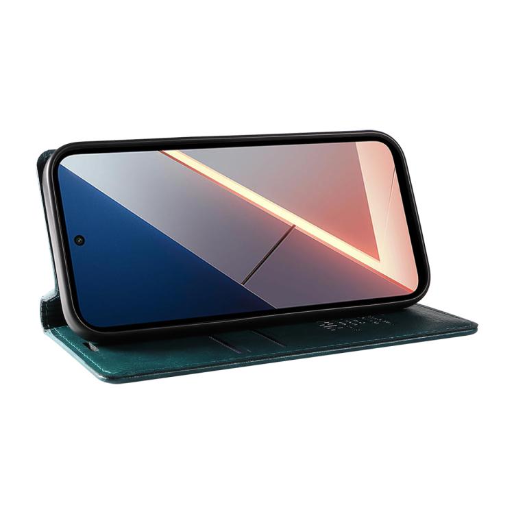 For Xiaomi POCO M7 4G 169mm YIKATU YK-006 Litchi Texture Ultra-thin Strong Magnet Leather Phone Case