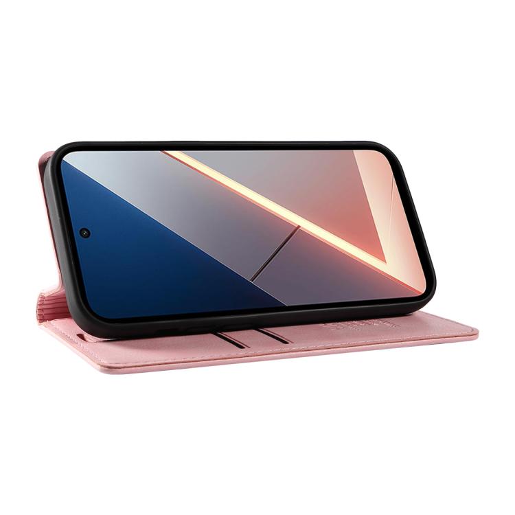 For Xiaomi POCO M7 4G 169mm YIKATU YK-006 Litchi Texture Ultra-thin Strong Magnet Leather Phone Case