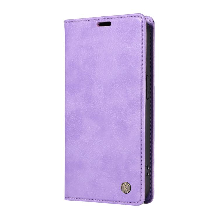 For Xiaomi POCO M7 4G 169mm YIKATU YK-006 Litchi Texture Ultra-thin Strong Magnet Leather Phone Case