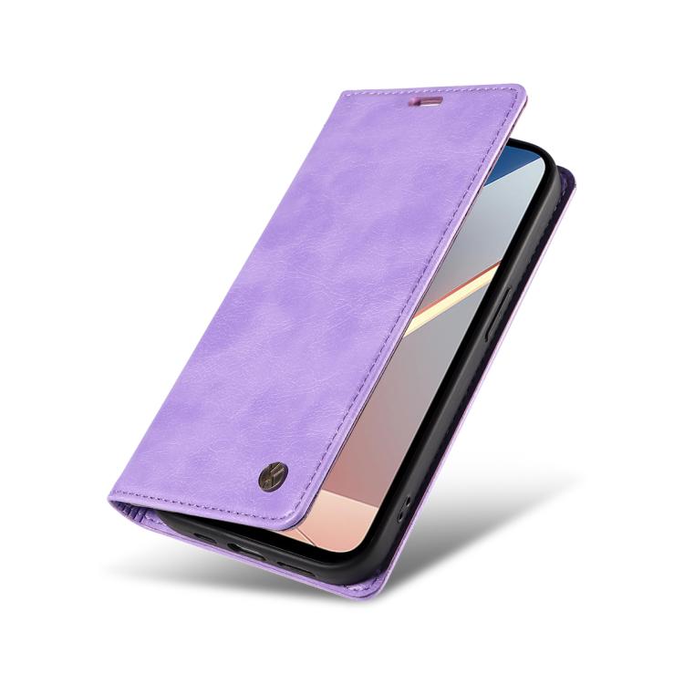 For Xiaomi POCO M7 4G 169mm YIKATU YK-006 Litchi Texture Ultra-thin Strong Magnet Leather Phone Case
