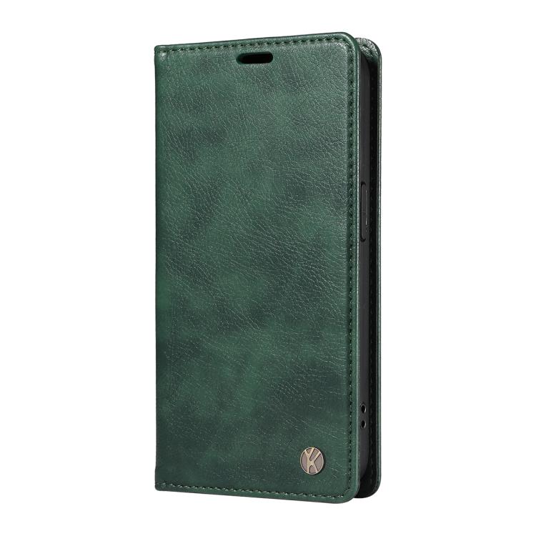 For Xiaomi POCO M7 4G 169mm YIKATU YK-006 Litchi Texture Ultra-thin Strong Magnet Leather Phone Case