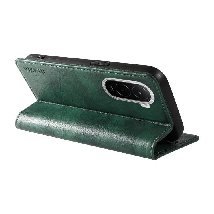 For Xiaomi POCO M7 4G 169mm YIKATU YK-006 Litchi Texture Ultra-thin Strong Magnet Leather Phone Case