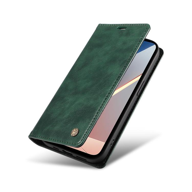 For Xiaomi POCO M7 4G 169mm YIKATU YK-006 Litchi Texture Ultra-thin Strong Magnet Leather Phone Case
