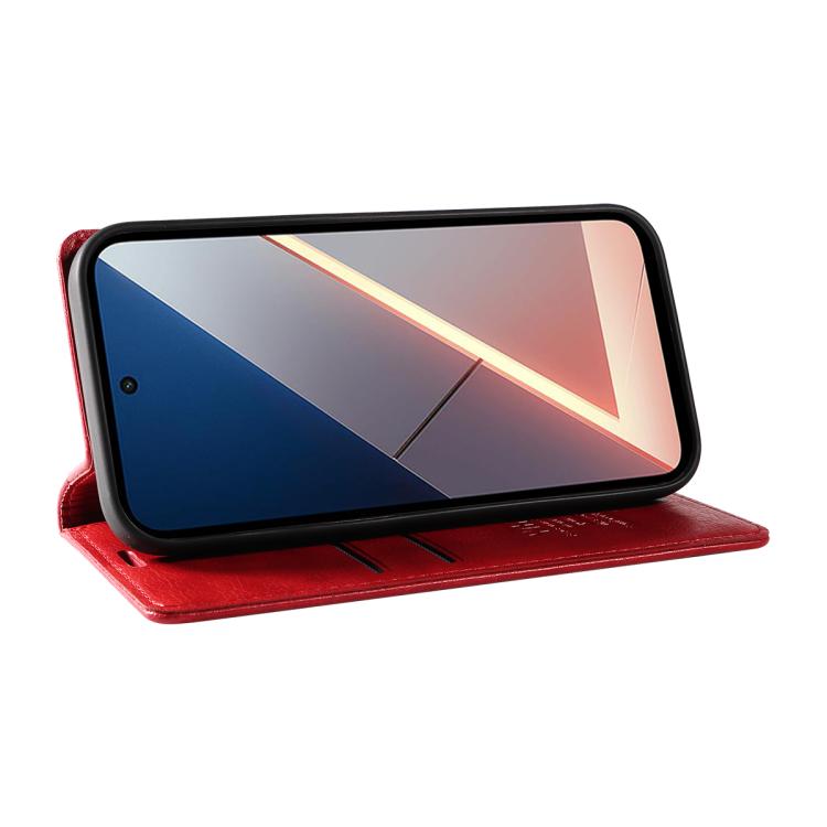 For Xiaomi POCO M7 4G 169mm YIKATU YK-006 Litchi Texture Ultra-thin Strong Magnet Leather Phone Case