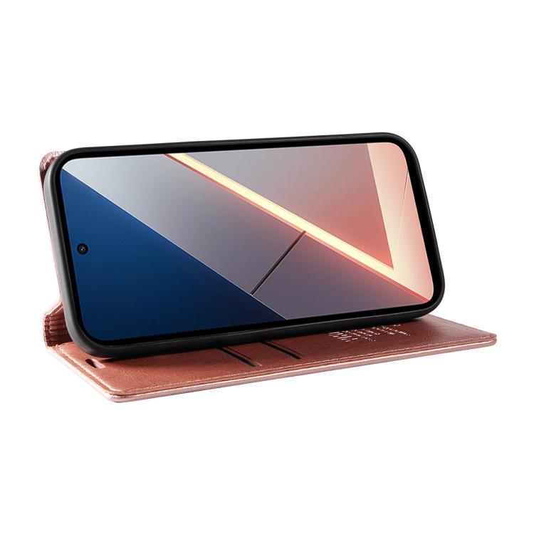 For Xiaomi POCO M7 4G 169mm YIKATU YK-006 Litchi Texture Ultra-thin Strong Magnet Leather Phone Case