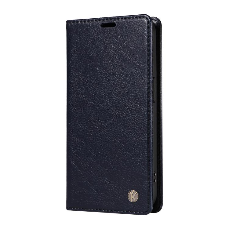 For Xiaomi POCO M7 4G 169mm YIKATU YK-006 Litchi Texture Ultra-thin Strong Magnet Leather Phone Case