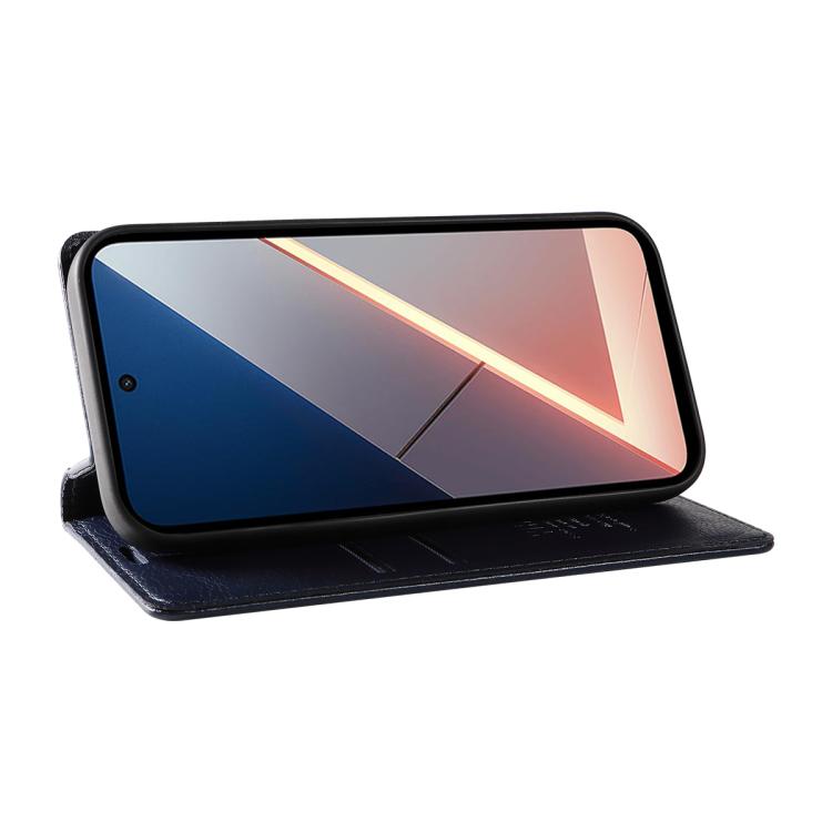 For Xiaomi POCO M7 4G 169mm YIKATU YK-006 Litchi Texture Ultra-thin Strong Magnet Leather Phone Case