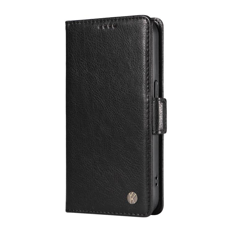 For Xiaomi POCO M7 4G 169mm YIKATU YK-007 Litchi Texture Ultra-thin Side Buckle Leather Phone Case