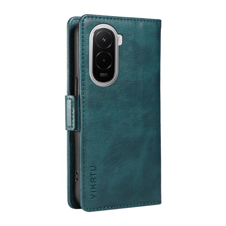 For Xiaomi POCO M7 4G 169mm YIKATU YK-007 Litchi Texture Ultra-thin Side Buckle Leather Phone Case
