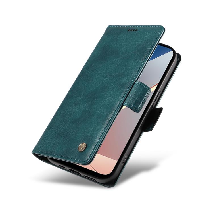 For Xiaomi POCO M7 4G 169mm YIKATU YK-007 Litchi Texture Ultra-thin Side Buckle Leather Phone Case