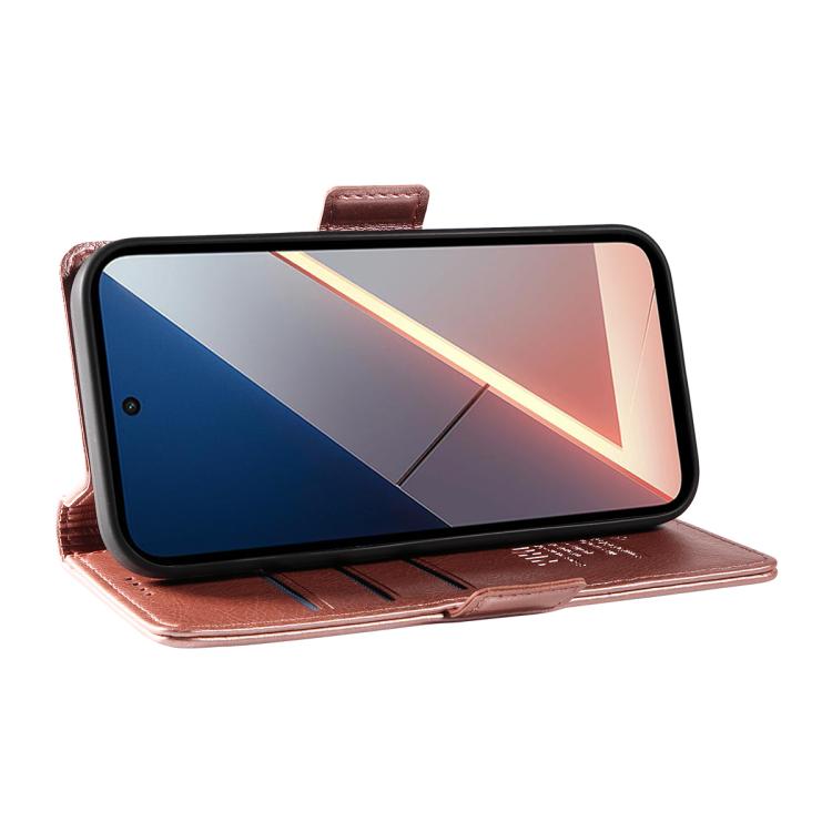 For Xiaomi POCO M7 4G 169mm YIKATU YK-007 Litchi Texture Ultra-thin Side Buckle Leather Phone Case