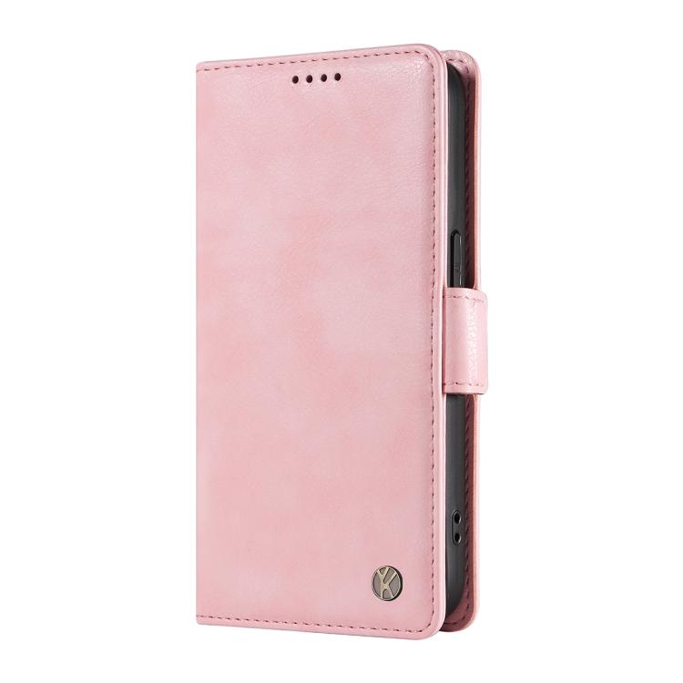 For Xiaomi POCO M7 4G 169mm YIKATU YK-007 Litchi Texture Ultra-thin Side Buckle Leather Phone Case