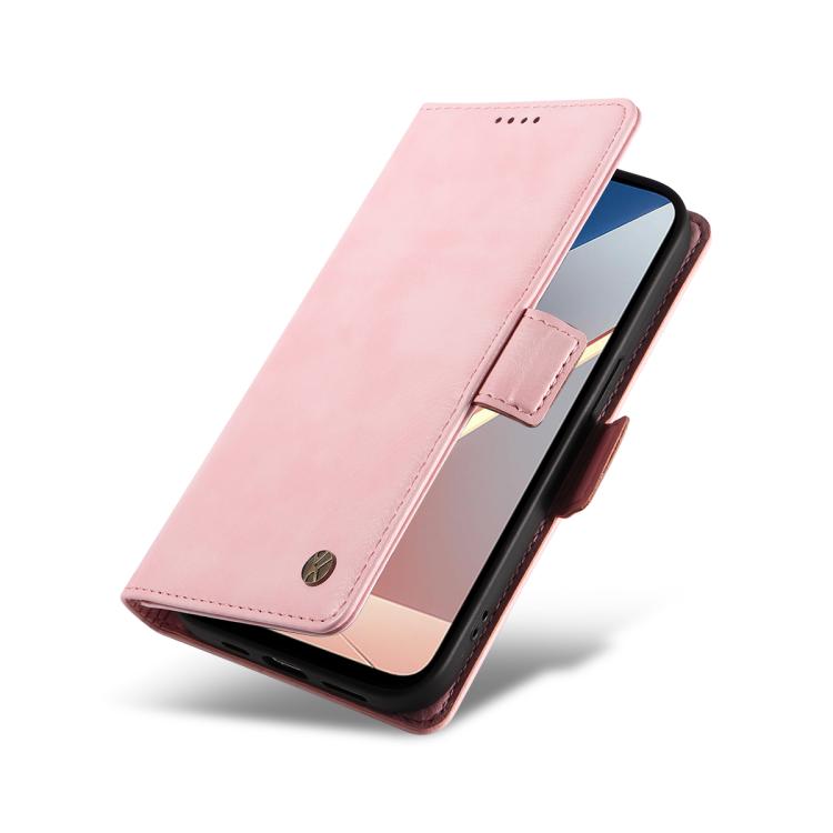 For Xiaomi POCO M7 4G 169mm YIKATU YK-007 Litchi Texture Ultra-thin Side Buckle Leather Phone Case