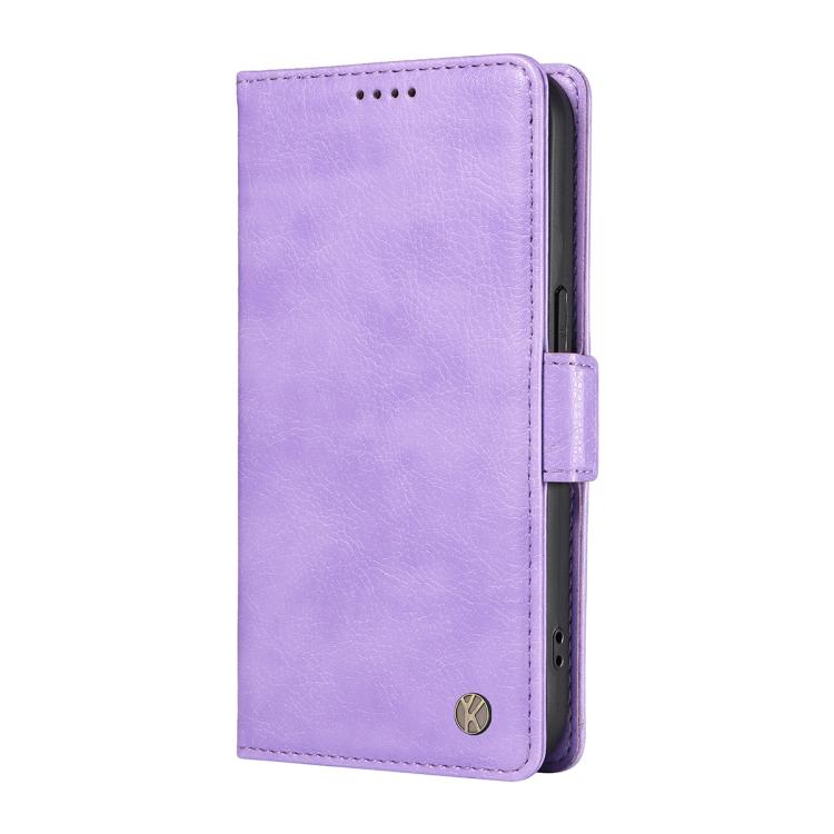 For Xiaomi POCO M7 4G 169mm YIKATU YK-007 Litchi Texture Ultra-thin Side Buckle Leather Phone Case