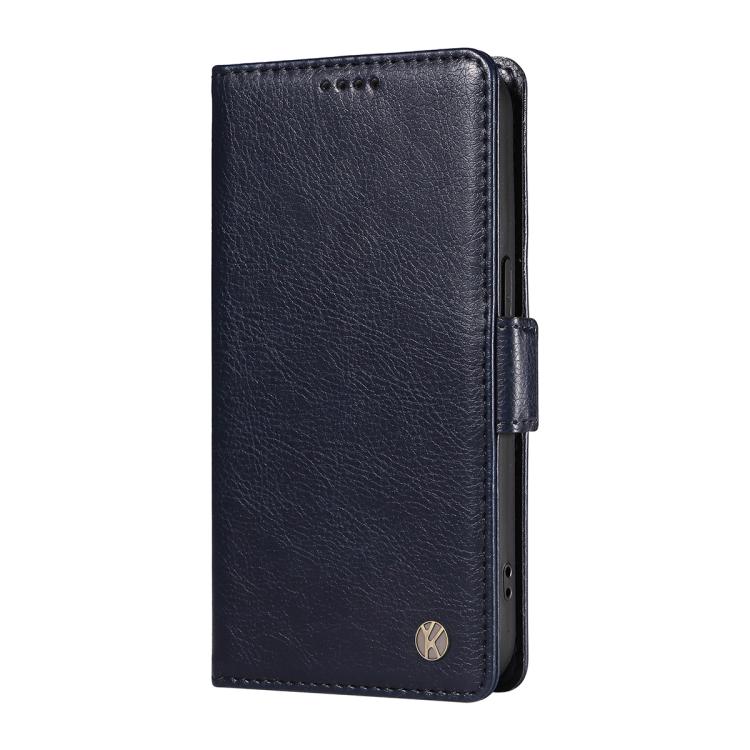 For Xiaomi POCO M7 4G 169mm YIKATU YK-007 Litchi Texture Ultra-thin Side Buckle Leather Phone Case