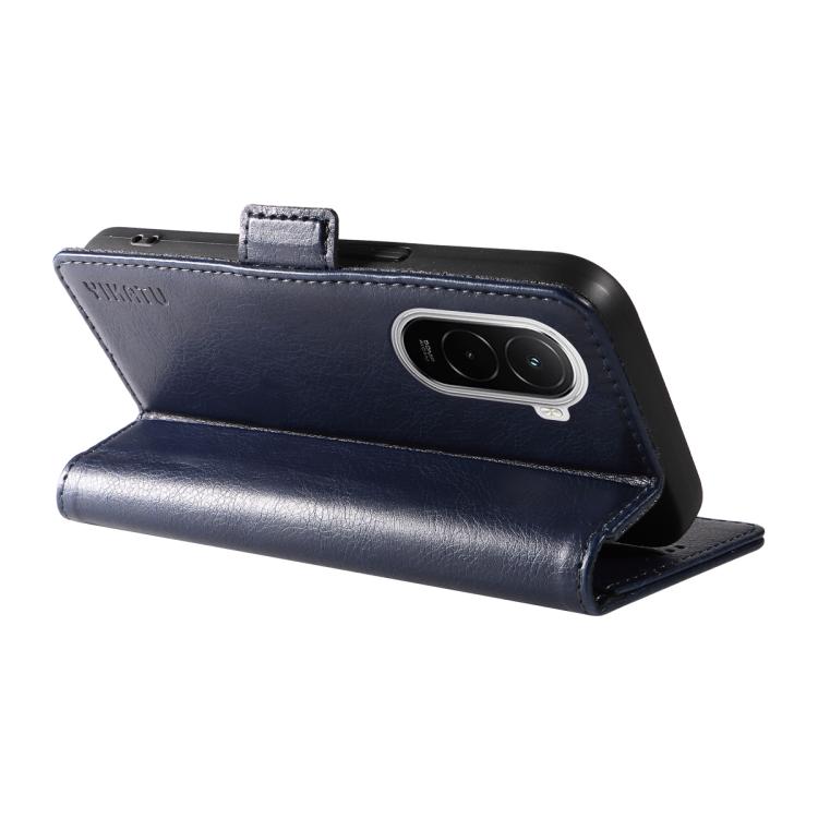 For Xiaomi POCO M7 4G 169mm YIKATU YK-007 Litchi Texture Ultra-thin Side Buckle Leather Phone Case