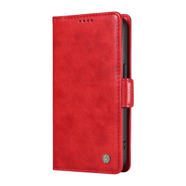 For Xiaomi POCO M7 4G 169mm YIKATU YK-007 Litchi Texture Ultra-thin Side Buckle Leather Phone Case