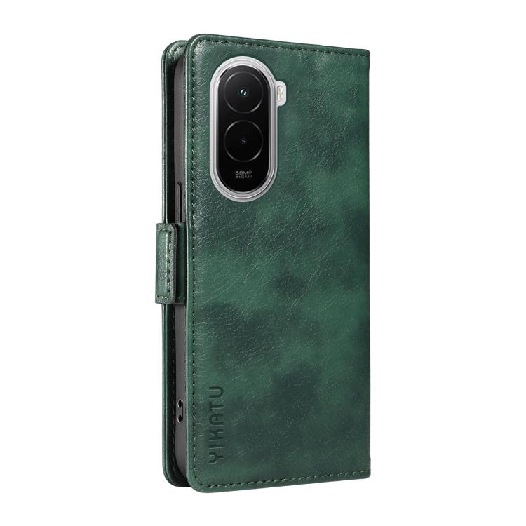 For Xiaomi POCO M7 4G 169mm YIKATU YK-007 Litchi Texture Ultra-thin Side Buckle Leather Phone Case