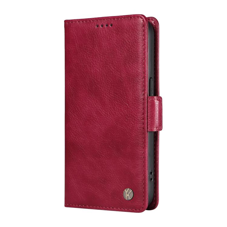 For Xiaomi POCO M7 4G 169mm YIKATU YK-007 Litchi Texture Ultra-thin Side Buckle Leather Phone Case