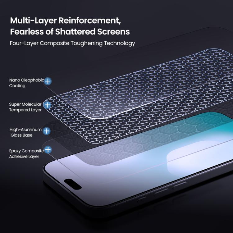 For iPhone 17 Pro NILLKIN H+Pro 0.2mm 9H Explosion-proof Tempered Glass Film with Dust-free Cabin