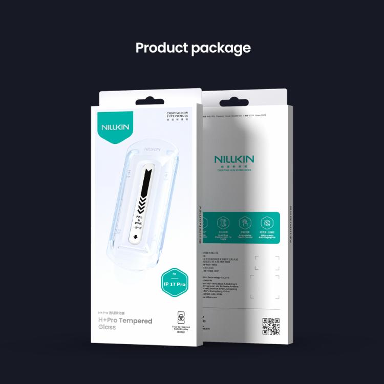 For iPhone 17 Pro NILLKIN H+Pro 0.2mm 9H Explosion-proof Tempered Glass Film with Dust-free Cabin