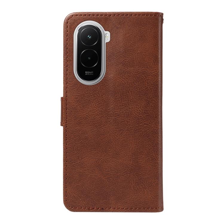 For Xiaomi POCO M7 4G 169mm Classic Leather Texture Solid Color PU Phone Case