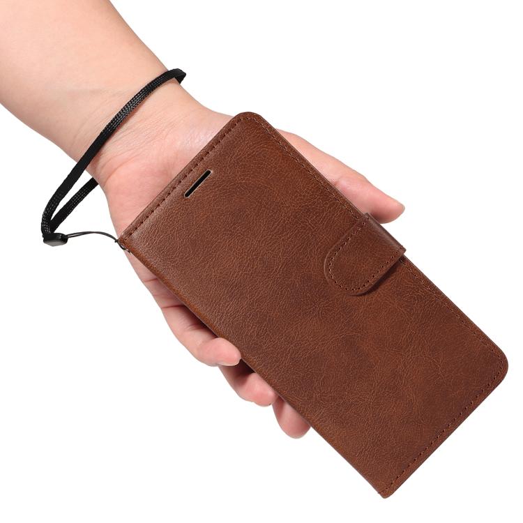 For Xiaomi POCO M7 4G 169mm Classic Leather Texture Solid Color PU Phone Case