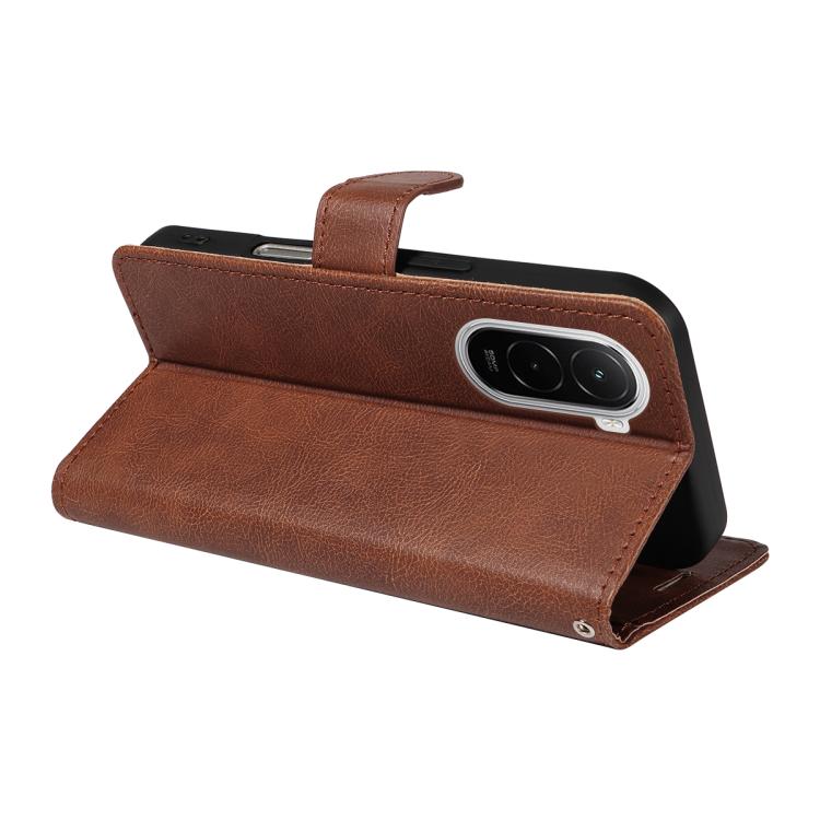 For Xiaomi POCO M7 4G 169mm Classic Leather Texture Solid Color PU Phone Case