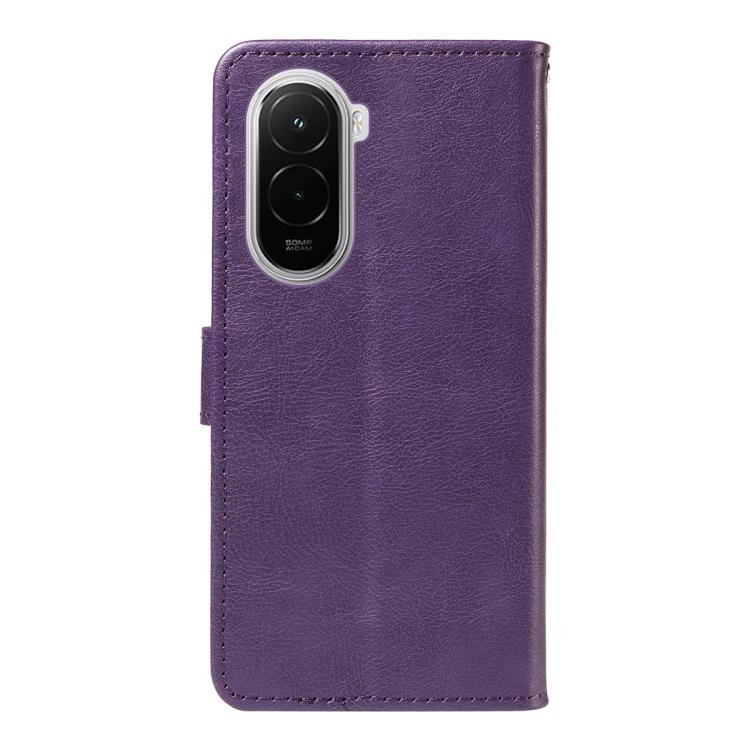 For Xiaomi POCO M7 4G 169mm Classic Leather Texture Solid Color PU Phone Case