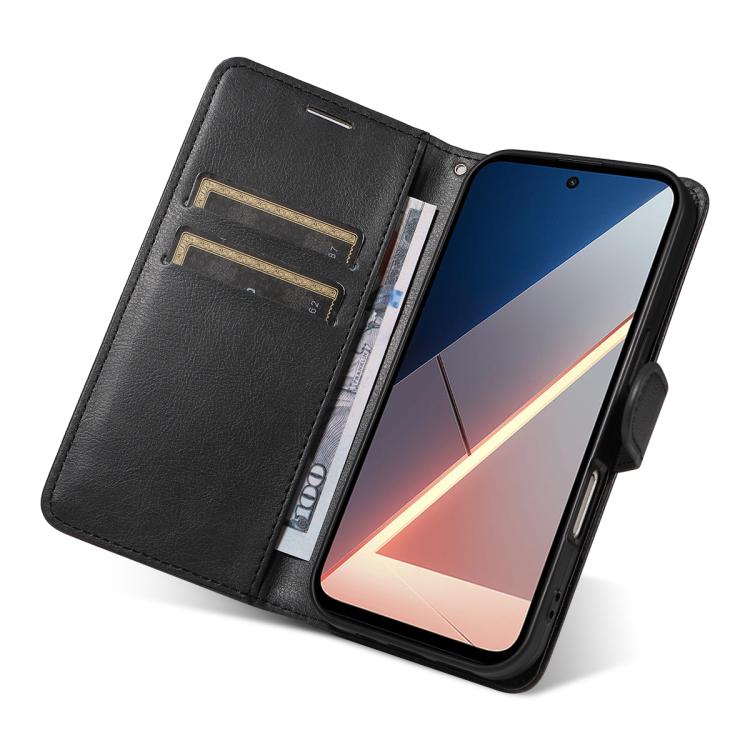 For Xiaomi POCO M7 4G 169mm Classic Leather Texture Solid Color PU Phone Case