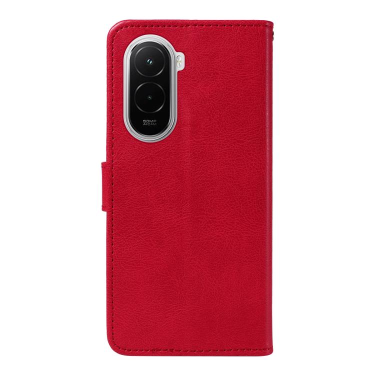 For Xiaomi POCO M7 4G 169mm Classic Leather Texture Solid Color PU Phone Case