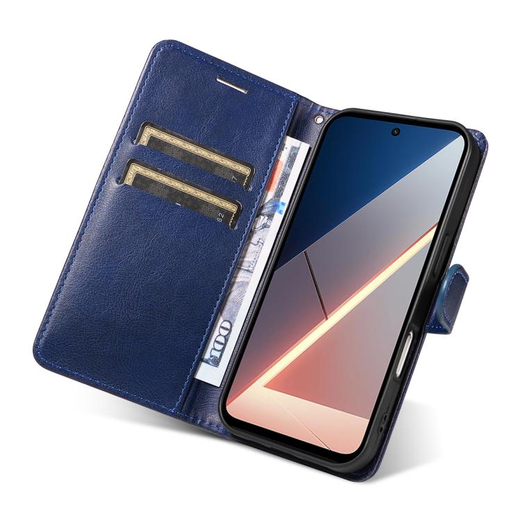 For Xiaomi POCO M7 4G 169mm Classic Leather Texture Solid Color PU Phone Case