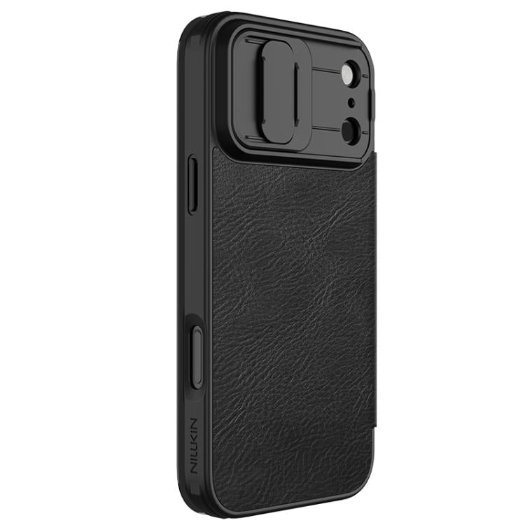 For iPhone 17 Pro Max NILLKIN QIN Series Pro Sliding Camera Cover Design Leather Phone Case