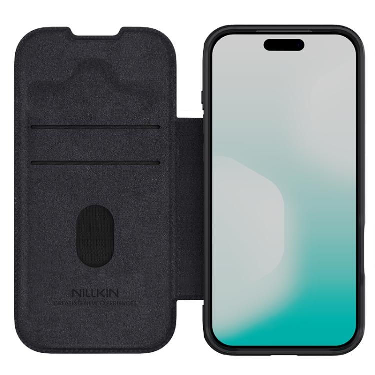 For iPhone 17 Pro Max NILLKIN QIN Series Pro Sliding Camera Cover Design Leather Phone Case