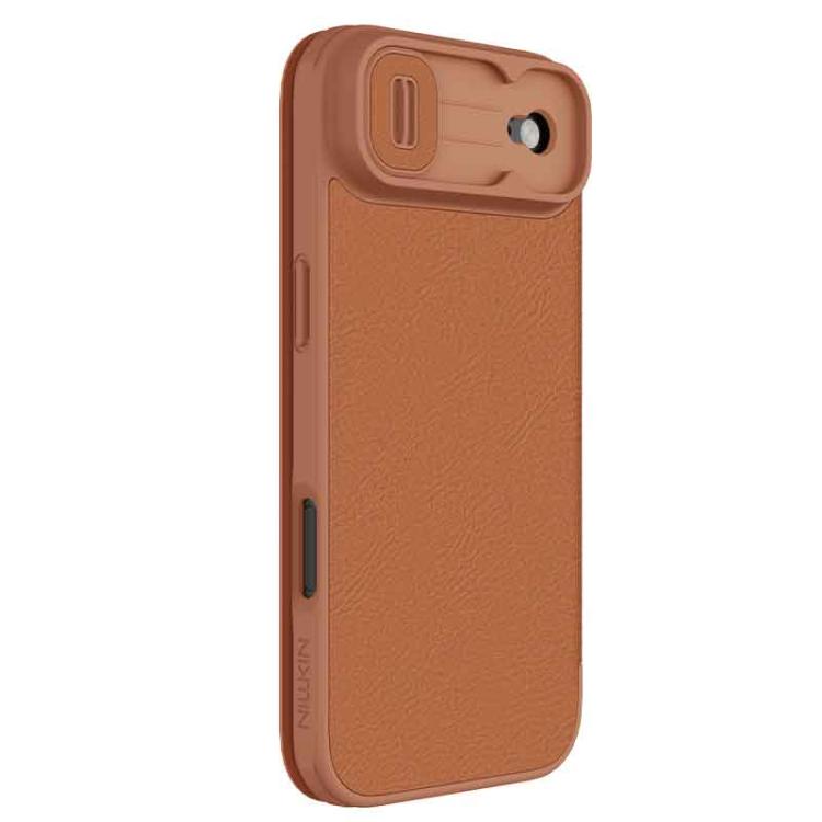 For iPhone Air NILLKIN QIN Series Pro Sliding Camera Cover Design Leather Phone Case