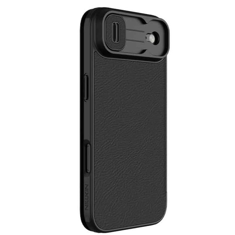 For iPhone Air NILLKIN QIN Series Pro Sliding Camera Cover Design Leather Phone Case