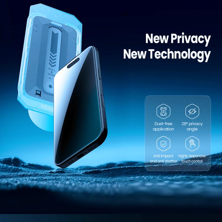 For iPhone 17 NILLKIN Guardian Full Coverage Privacy Tempered Glass Film with Dust-free Cabin