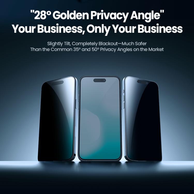 For iPhone 17 Pro Max NILLKIN Guardian Full Coverage Privacy Tempered Glass Film with Dust-free Cabin