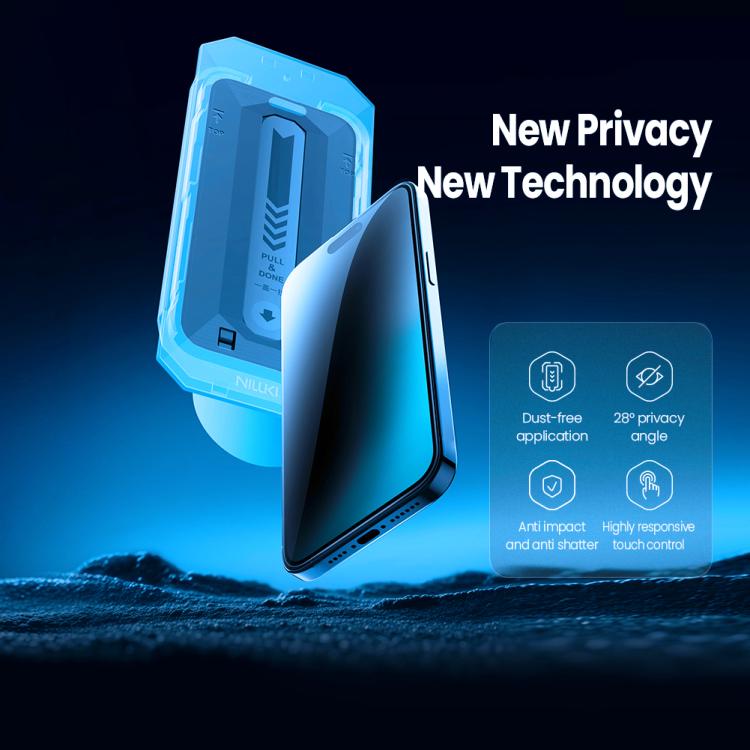 For iPhone 17 Pro NILLKIN Guardian Full Coverage Privacy Tempered Glass Film with Dust-free Cabin