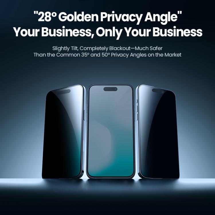 For iPhone 17 Pro NILLKIN Guardian Full Coverage Privacy Tempered Glass Film with Dust-free Cabin