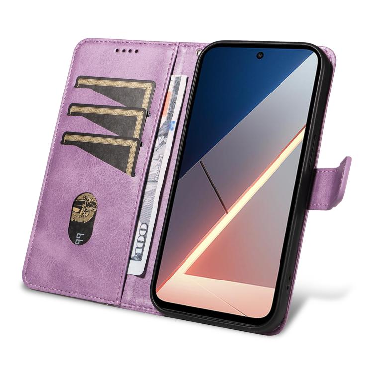 For Xiaomi POCO M7 4G 169mm Diamond Stitching Leather Phone Case