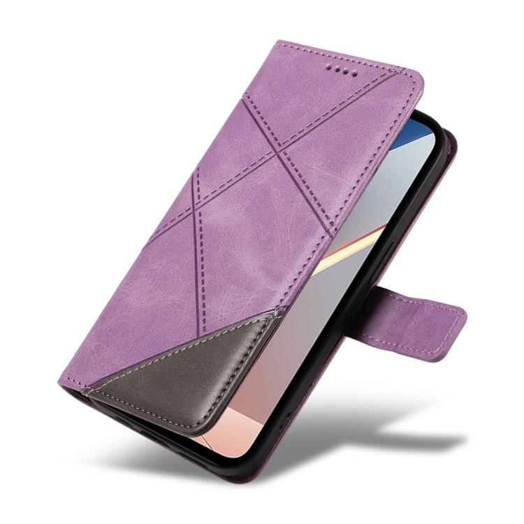 For Xiaomi POCO M7 4G 169mm Diamond Stitching Leather Phone Case