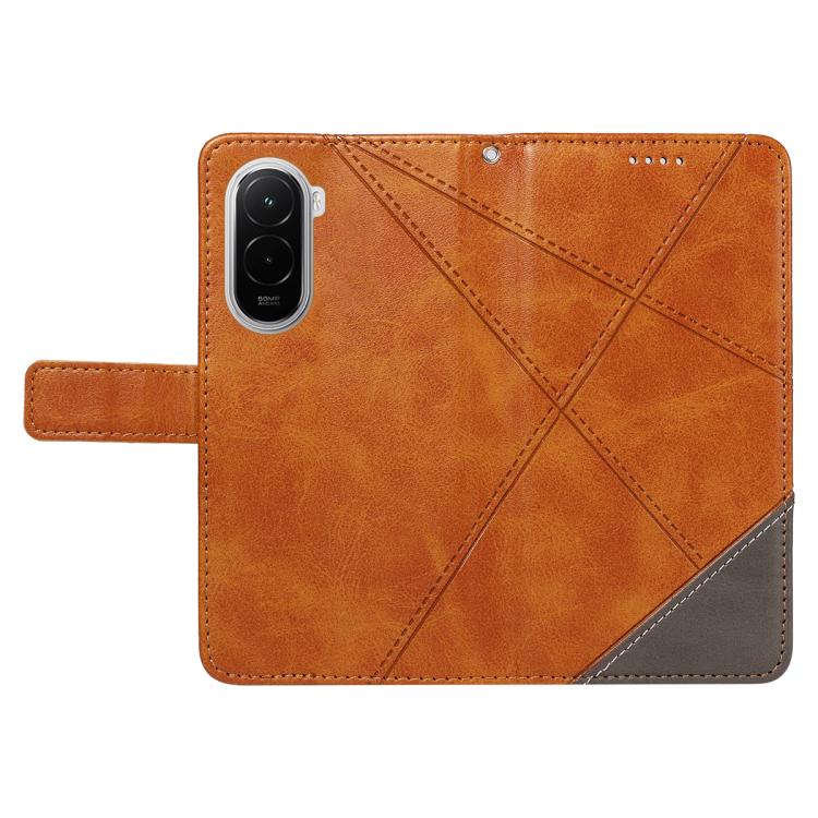 For Xiaomi POCO M7 4G 169mm Diamond Stitching Leather Phone Case