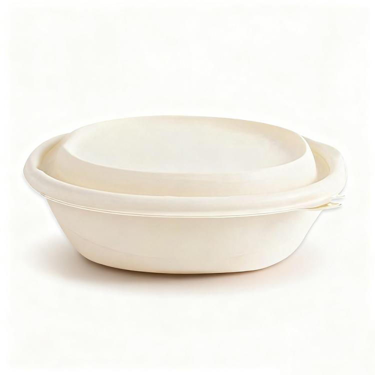 280ML Round Box with Lid Disposable Food Delivery Lunch Box Containers