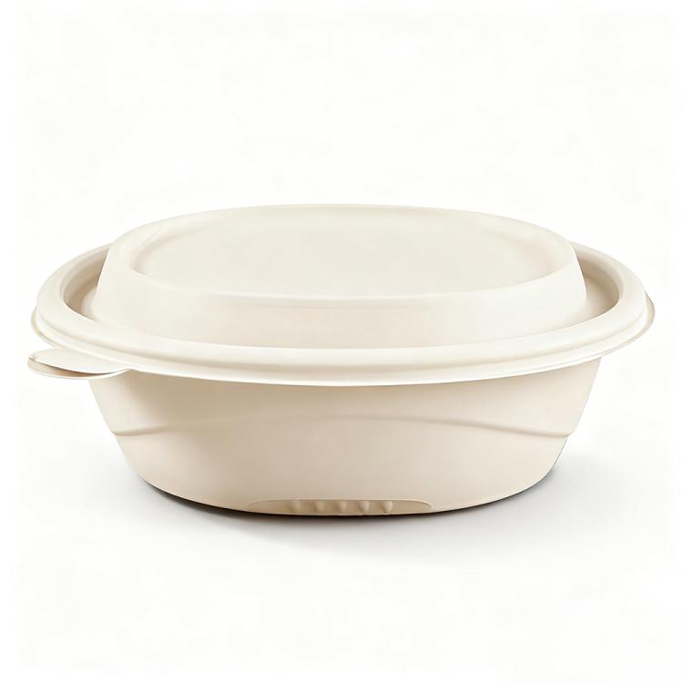 350ML Round Box with Lid Disposable Food Delivery Lunch Box Containers