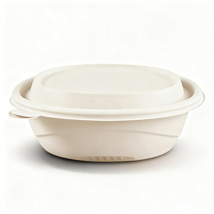 550ML Round Box with Lid Disposable Food Delivery Lunch Box Containers