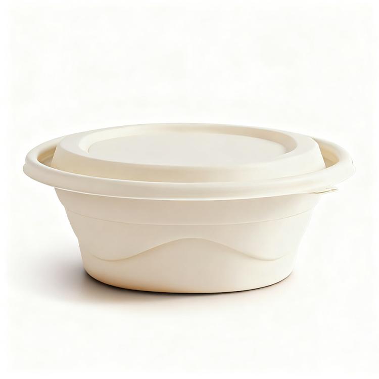 680ML Round Box with Lid Disposable Food Delivery Lunch Box Containers